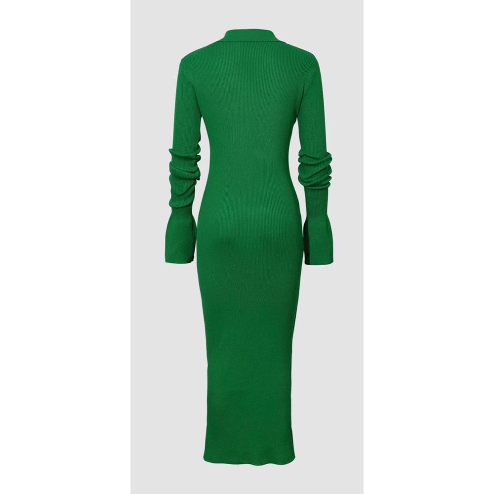 Shell Sleeve Ribbed Maxi Dress - Picture 11 of 17